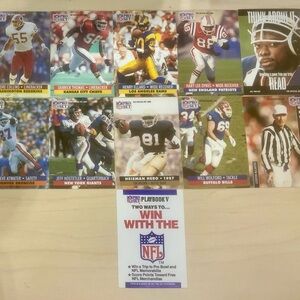 1991 Pro Set Football Lot – Tim Brown, Steve Atwater, + More (11 Cards)